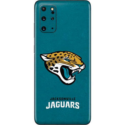 NFL Jacksonville Jaguars Teal Distressed Galaxy S20 Plus Skin